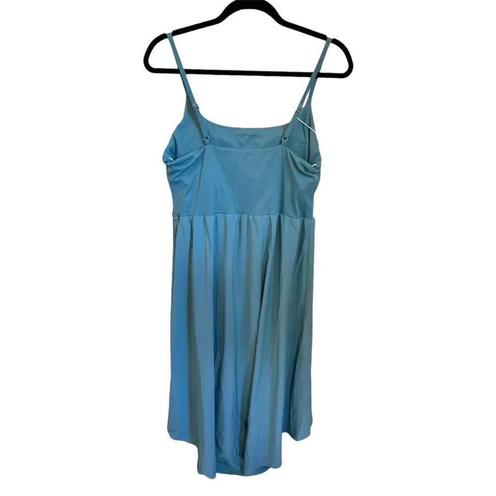 Halara Breezeful Backless High Low 2-Piece Side Pocket Flowy Midi Quick Dry Casu - Picture 4 of 9